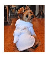 New! Bath Robes White Gold Crown Cotton Dog Bathrobe SPA DAY REDEFINED - $49.99