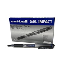 uni-ball 219006000 UM-153S Signo Impact Gel Pens with Rubber Grip, Blue ... - £40.28 GBP