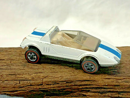 1969 Vtg Mattel Hot Wheels Redline Blue &amp; White Jack Rabbit Vehicle Toy Diecast - £31.81 GBP