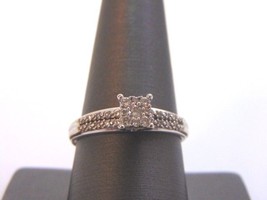 Womens Vintage Estate 10K White Gold Diamond Ring, 3.2g, E2378 - £229.09 GBP
