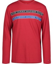 MSRP $28 Tommy Hilfiger Big Boys Logo Long Sleeve T-shirt Red size Medium - $13.86