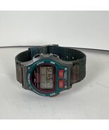 Vintage 1997 Womens TIMEX Ironman Triathlon 8 Lap Digital Teal Green/Gra... - $19.76