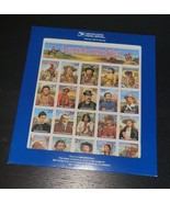 US MNH RECALLED LEGENDS OF THE WEST W/ENVELOPE PANE OF 20 STAMPS CV $140 - £55.95 GBP