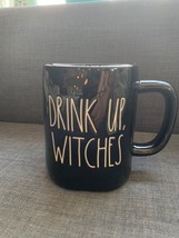 RAE DUNN by Magenta Ceramic Drink Up Witches Mug Cup Halloween Coffee Black - £7.96 GBP