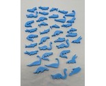 Lot Of (36) 3D Printed Blue Sea Creatures Plastic 1&quot; - 2&quot; Board Game Pieces - $35.63