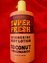 SUPER FRESH SHIMMERING BODY LOTION WITH COCONUT + NIACINAMIDE - £17.55 GBP