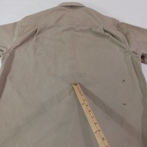 Carhartt FRS006 KHI Men's L Brown Flame Resistant Snap Button Cotton Blend Shirt image 4