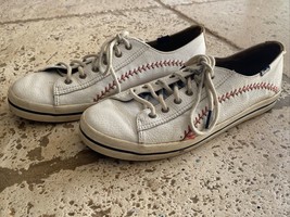 Keds Kickstart Pennant Shoes Women&#39;s Size 8 Baseball Stitch MLB - £11.63 GBP