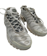 Nike Air Max TN Plus 655020-191 White Running Shoes Sneakers Size 5Y/6.5... - $36.75