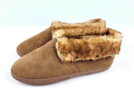 Lamo Footwear Women&#39;s Suede Bootie Slipper Chestnut Size L11 Very Good Condition - £23.39 GBP