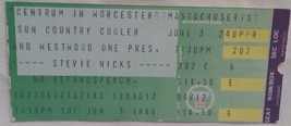 Stevie Nicks - Vintage June 03, 1986 Concert Ticket Stub 7 - £7.86 GBP