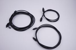 3x GENUINE SOUND QUALITY OPTICAL DIGITAL AUDIO INTERCONNECT CABLE 3ft 5f... - $9.99