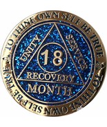 11 Month AA Medallion Reflex Blue Glitter and Gold Plated Chip - $20.31 CAD+