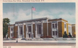 United States Post Office Hempstead Long Island New York NY 1954 Postcard E02 - £3.13 GBP