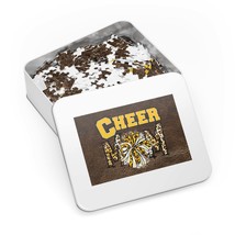 Jigsaw Puzzle in Tin, Cheer Mom, Yellow, Personalised/Non-Personalised, awd-340  - £28.31 GBP+