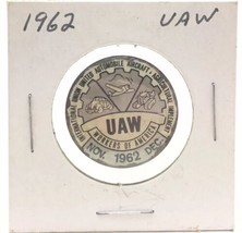 UAW 1962 Pin International Union United Auto Aircraft Agricultural Imple... - £14.20 GBP