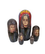 5pcs Handmade Painted Russian Nesting Doll of Black Sabbath - $65.28
