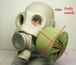 Vintage Soviet Russian USSR Military PMG Gas Mask SIZE 1,2,3 - $39.54