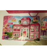 Mega Bloks Barbie Build &#39;n Style Mansion #80229 INCOMPLETE Sold for PART... - $25.54