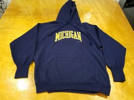 Michigan Pullover Hoodie Size Large Logo 7 INC Sweatshirt Used Good Shape - £23.22 GBP