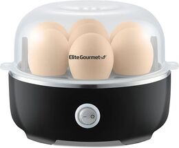 Elite Gourmet EGC115B Easy Egg Cooker Electric 7-Egg Capacity, Soft, Med... - $21.78