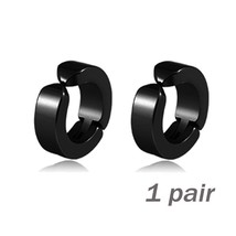 Punk Non Piercing Clip for Man Woman Titanium Steel Magnetic Type Stud Earrings  - £10.30 GBP