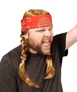 Willie Nelson Red Bandana Country Costume wig - $16.82