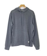 Eddie Bauer Men&#39;s size Medium Pullover Hooded Fleece Sweatshirt Hoodie Gray - $22.49