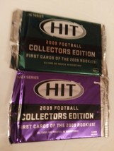2009 SAGE Hit Football Cards Lot Of 2 Packs 6 Cards Each - 1 Low &amp; 1 High Series - £11.79 GBP