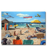 Dog Beach by Lucia Heffernan Gallery-Wrapped Canvas Giclee Art (24 in x 32 in) - £114.65 GBP