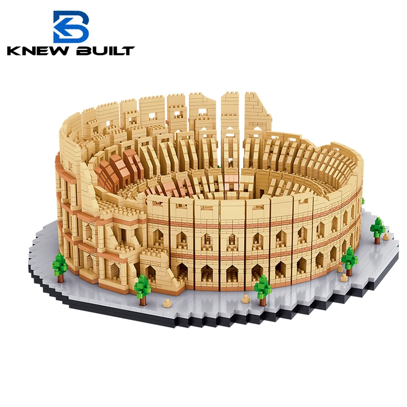 KNEW BUILT Euro Constrution Roma Colosseum Micro Mini Building Blocks for Adult - £18.95 GBP+