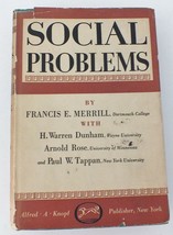 Social problems by Francis Merrill – 1950 First Edition with Dust Jacket... - $18.70