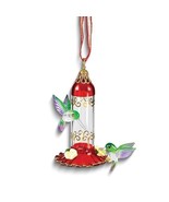 Glass Baron Hummingbird Feeder Handcrafted Glass Ornament - €38,67 EUR