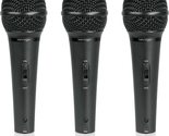 Behringer ULTRAVOICE XM1800S Dynamic Handheld Microphone, 3 Pack - $72.79