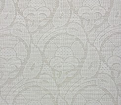 Ballard Designs Bria Bisque Floral Damask Needlepoint Woven Fabric By Yard 55&quot;W - £16.90 GBP