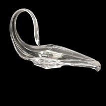 Cofrac Art Verrier France Large 17&quot; Glass Crystal Aladdin Genie Lamp Bowl - £49.02 GBP