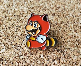 Tanooki Suit Raccoon Mario - Metal Enamel Pin Nintendo - Lapel Collector... - £5.50 GBP