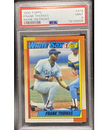 1990 Topps Baseball Frank Thomas Rookie RC #1 Draft Pick #414 PSA 9 MINT... - $639.20 MXN