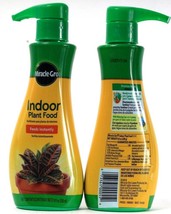 2 Count Miracle Gro Indoor Plant Food Pump Feeds Potted Plants Instantly 8Fl oz - £23.97 GBP