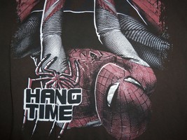 The Amazing Spiderman Movie &quot;Hang Time&quot; Super Hero Brown Graphic T Shirt - M - £14.98 GBP