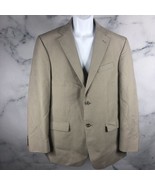 Geoffrey Beene Men&#39;s Tan Classic Regular Fit Solid Suit Blazer Jacket 42R - $37.08