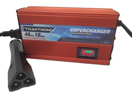 EZGO 10 AMP RXV &amp; TXT Golf Cart Battery Charger LED DISPLAY 48V  Open Box - £141.24 GBP