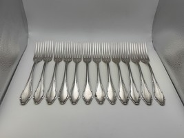 Set of 12 Vintage Wellner Germany Silverplate 8 3/8&quot; Dinner Forks WLN4 - $119.99