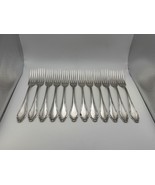 Set of 12 Vintage Wellner Germany Silverplate 8 3/8&quot; Dinner Forks WLN4 - $2,280.63 MXN