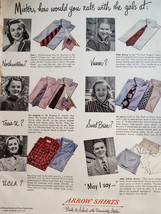 1948 Original Esquire Art Ad Advertisements ARROW shirts Zero King Sportswear - £5.08 GBP