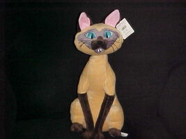 16&quot; Disney Am Siamese Cat Plush Toy With Tags Lady &amp; The Tramp Patch On ... - $98.99