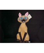 16&quot; Disney Am Siamese Cat Plush Toy With Tags Lady &amp; The Tramp Patch On ... - €85,75 EUR