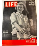 Life Magazine / May 9 1949 / Jane Stone Of Missouri / Co-Ed vs. Girls&#39; C... - £9.59 GBP