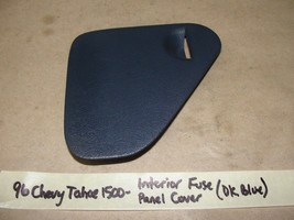 1996 Chevy Tahoe LEFT DRIVER SIDE INTERIOR FUSE PANEL COVER TRIM C/K TRUCK - $19.79