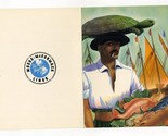 Moore McCormack Captains Table Menu 1955 SS Brazil Man with Turtle on Head - £31.10 GBP